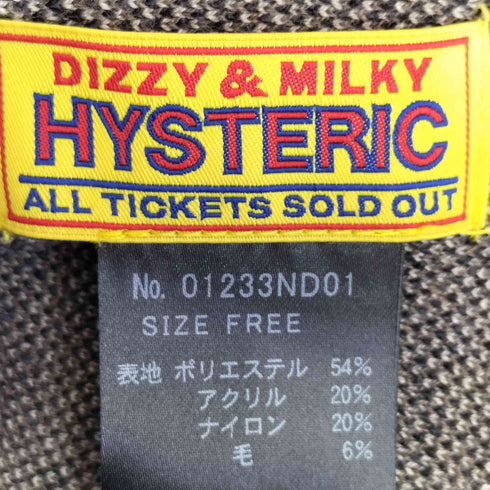 ヒステリック HYSTERIC MAIDEN LOGOジャカード ショールカーディガン レディース FREE