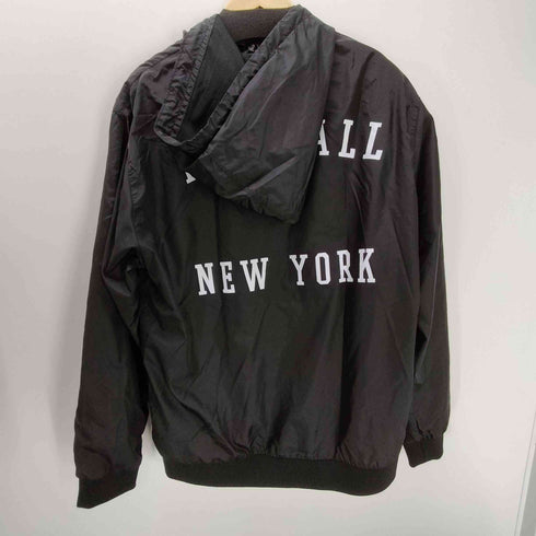 NYC 両面プリント ハードコア ロック バンド ナイロン フーデッド ジャケット コーチジャケット メンズ import:XL