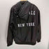 NYC 両面プリント ハードコア ロック バンド ナイロン フーデッド ジャケット コーチジャケット メンズ import:XL