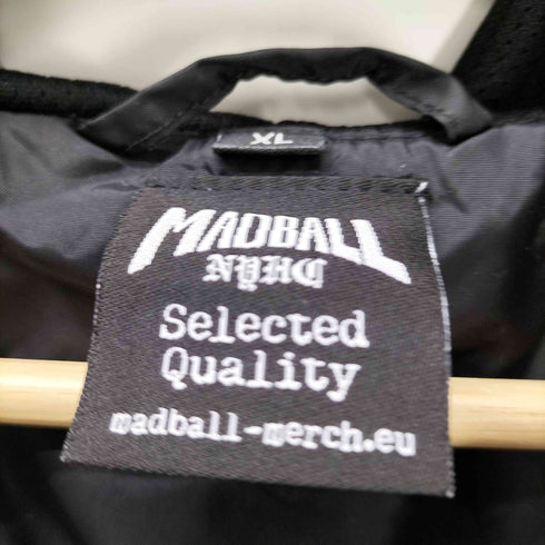 NYC 両面プリント ハードコア ロック バンド ナイロン フーデッド ジャケット コーチジャケット メンズ import:XL