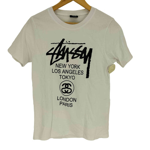 ステューシー Stussy メキシコ製 Wold Tour S/S TEE ワールドツアー 両面グラフィックプリント 半袖 Tシャツ メンズ import:M
