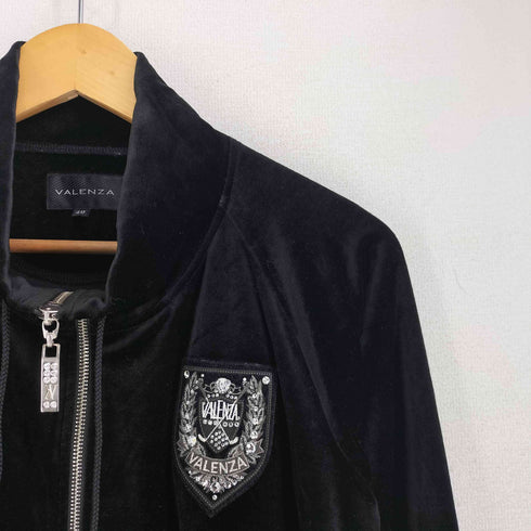 バレンザポースポーツ VALENZA PO SPORTS ダブルジップ ベロア ジャケット Y2K レディース