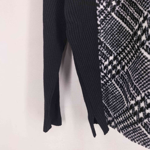 バレンザポースポーツ VALENZA PO SPORTS ラインストーン ハイネック 総柄 ニット レディース