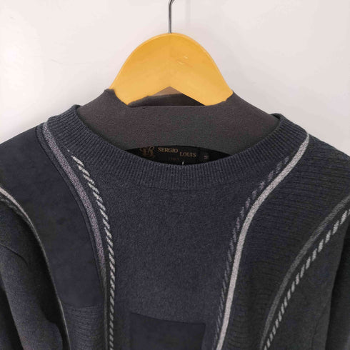 sergio louis パッチワークニット メンズ import:M