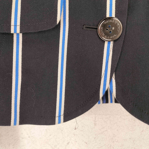 バーバリーブルーレーベル BURBERRY BLUE LABEL 3Bストライプテーラードジャケット レディース 36