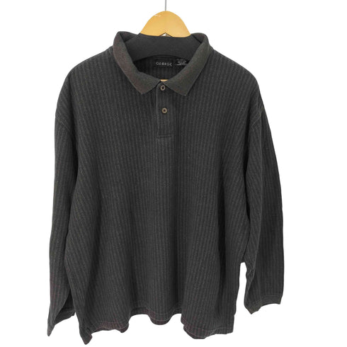 L/S ニットポロ メンズ 2XL