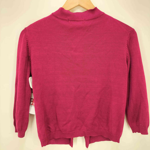 ヨウジヤマモトプリュスノアール YOHJI YAMAMOTO+NOIR シルク100% チャイナボタン カーディガン レディース JPN:3