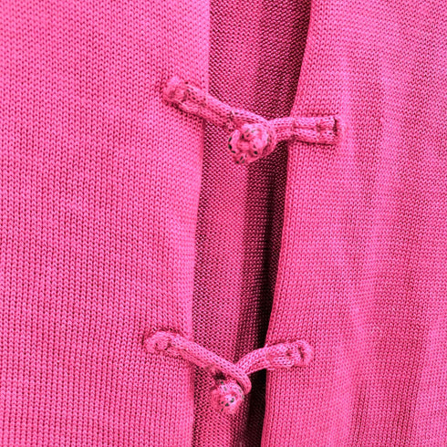 ヨウジヤマモトプリュスノアール YOHJI YAMAMOTO+NOIR シルク100% チャイナボタン カーディガン レディース JPN:3