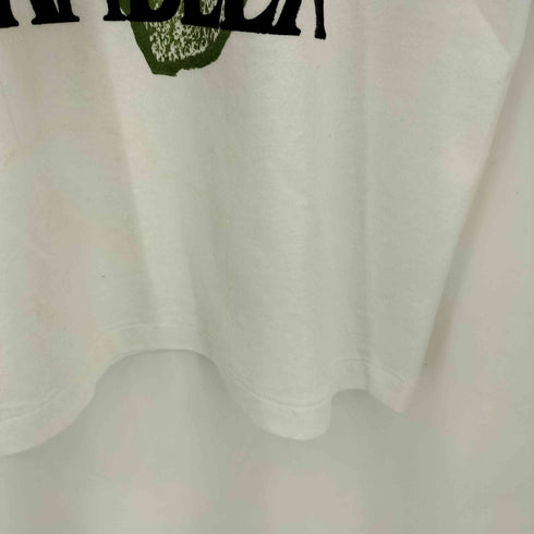 ヘインズ Hanes 90s USA製 シングルステッチ NELSON MANDELA プリント クルーネックTシャツ レディース import:L