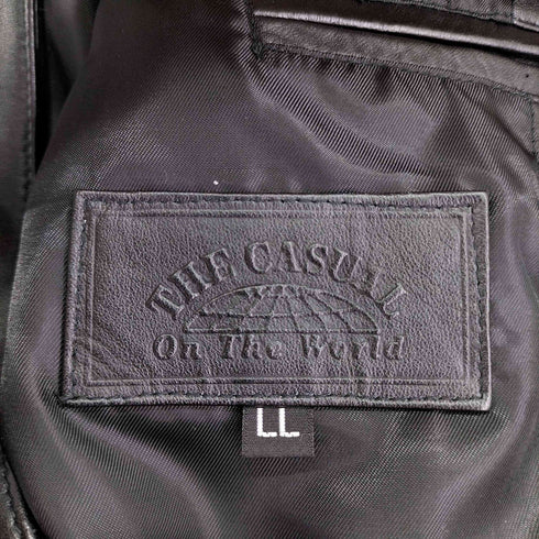 THE CASUAL ON THE WORLD 馬革 ホースハイドレザーコート メンズ LL