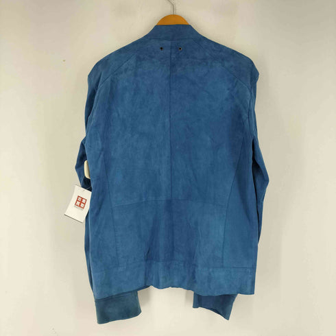 ザラ ZARA 山羊革スエードレザーシングルライダースジャケット メンズ