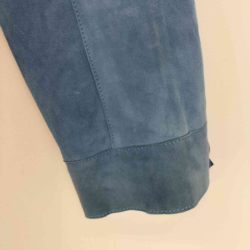 ザラ ZARA 山羊革スエードレザーシングルライダースジャケット メンズ