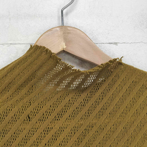 イッセイミヤケ ISSEY MIYAKE 変形メッシュニットワンピース レディース 2