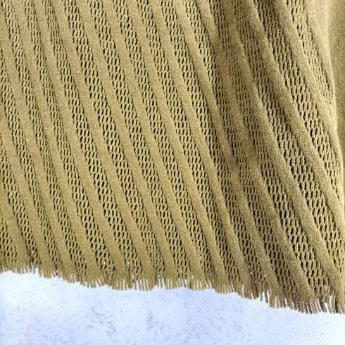 イッセイミヤケ ISSEY MIYAKE 変形メッシュニットワンピース レディース 2