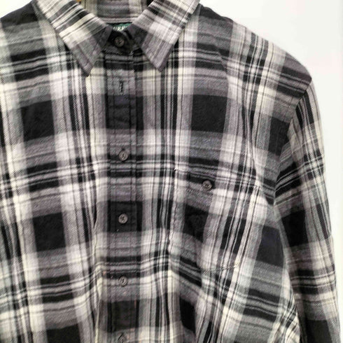 ローレンラルフローレン LAUREN RALPH LAUREN コットン L/S チェック シャツ レディース import:L