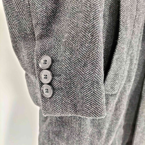 ヒューゴボス HUGO BOSS ウールナイロン混紡 ヘリンボーンチェスターコート メンズ 46