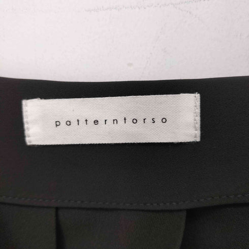 パターントルソー PATTERNTORSO アシメサロペットプリーツロングワンピース レディース FREE