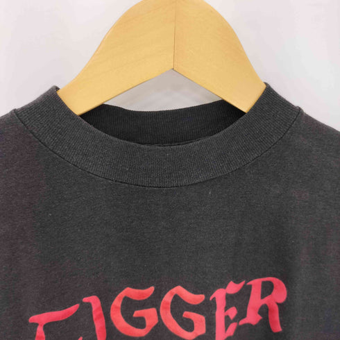 ミラー MILLER 90s USA製 シングルステッチ CIGGER プリント クルーネックTシャツ Y2K レディース import:M