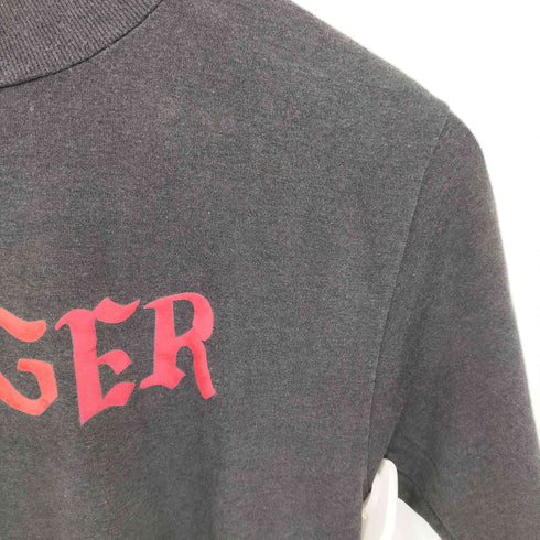 ミラー MILLER 90s USA製 シングルステッチ CIGGER プリント クルーネックTシャツ Y2K レディース import:M