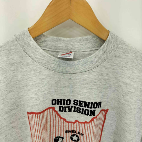 ジャージーズ JERZEES 90s USA製 シングルステッチ スポーツ プリント クルーネックTシャツ メンズ import:L