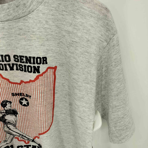 ジャージーズ JERZEES 90s USA製 シングルステッチ スポーツ プリント クルーネックTシャツ メンズ import:L