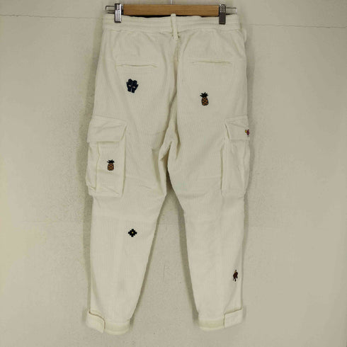 ディースクエアード DSQUARED2 クロップドワッペン刺繍コーデュロイパンツ メンズ 42