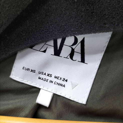 ザラ ZARA 23AW Cropped Waxed Trench Coat クロップド ワックス トレンチコート レディース import:XS