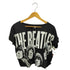 ザビートルズ THE BEATLES ボートネック クロップド バンドTシャツ Y2K レディース import:S
