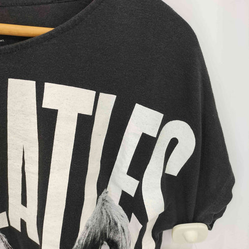 ザビートルズ THE BEATLES ボートネック クロップド バンドTシャツ Y2K レディース import:S