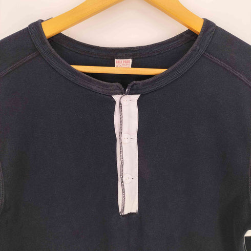 リアルマッコイズ REAL McCoyS BALL PARK L/S ヘンリーネック Tシャツ メンズ import:M