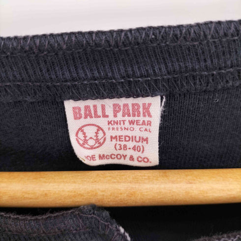 リアルマッコイズ REAL McCoyS BALL PARK L/S ヘンリーネック Tシャツ メンズ import:M