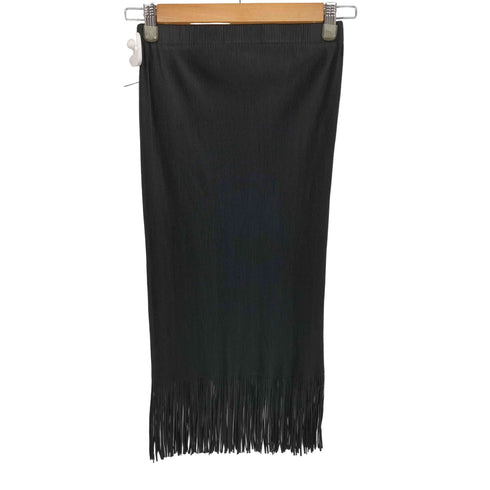プリーツプリーズイッセイミヤケ PLEATS PLEASE ISSEY MIYAKE 12SS 裾フリンジ プリーツ スカート レディース JPN:4