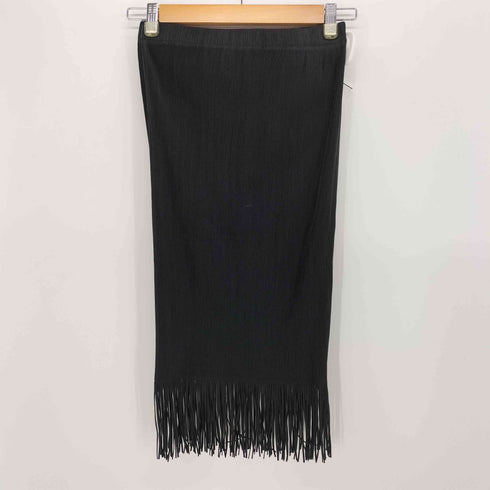 プリーツプリーズイッセイミヤケ PLEATS PLEASE ISSEY MIYAKE 12SS 裾フリンジ プリーツ スカート レディース JPN:4