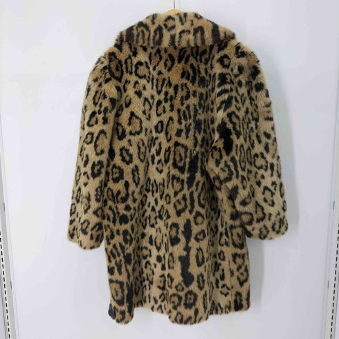 dillard's made in usa レオパードファージャケット メンズ