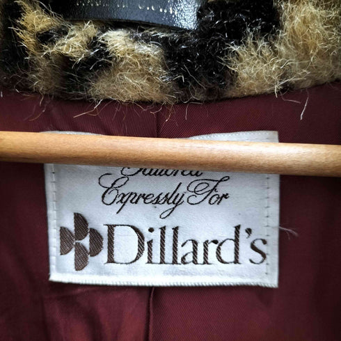 dillard's made in usa レオパードファージャケット メンズ