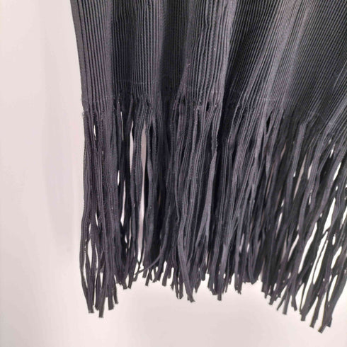 プリーツプリーズイッセイミヤケ PLEATS PLEASE ISSEY MIYAKE 12SS ノースリーブ 裾フリンジ カットソー レディース JPN:3