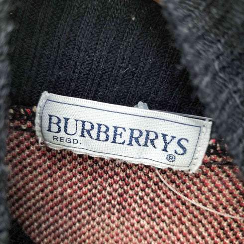 バーバリーズ BURBERRYS ノバチェック ハイネック リブ編み ウール ニット ワンピース レディース 160A