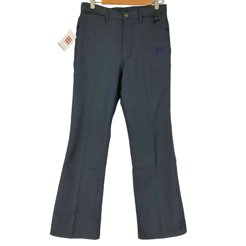 ニードルズ Needles ロゴ刺繍 ブーツカット コットンパンツ メンズ S