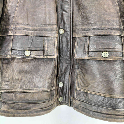 MARCUCCI スタンドカラーレザージャケット メンズ JPN:L
