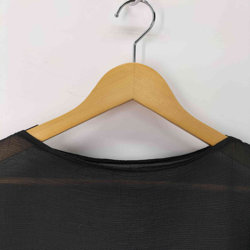 ミー イッセイミヤケ me ISSEY MIYAKE サイドシャーリング オーバーサイズ 半袖カットソー レディース ONE SIZE