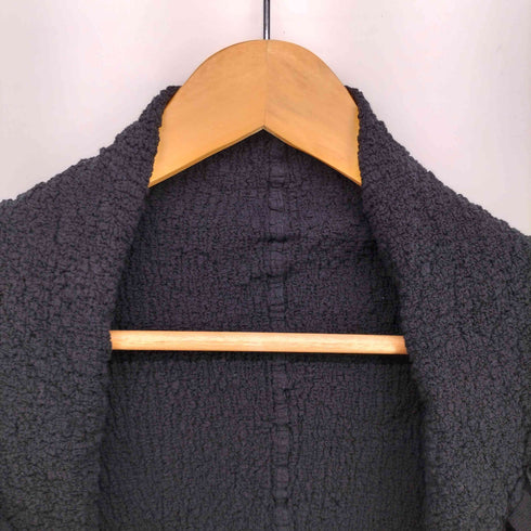 ミー イッセイミヤケ me ISSEY MIYAKE 07AW 襟シフォンデザイン カリフラワー ランダムプリーツ カーディガン レディース