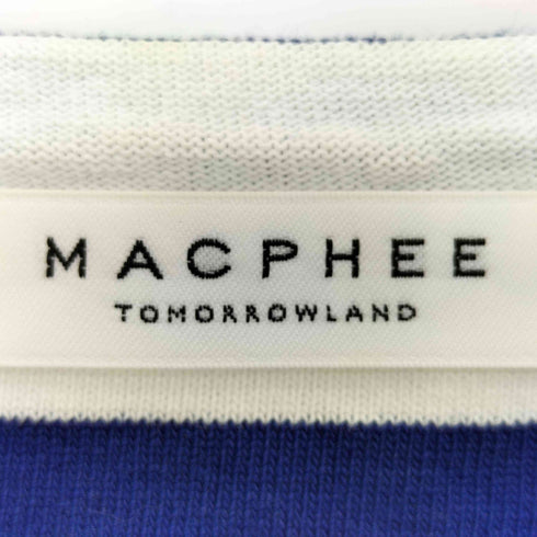 マカフィー MACPHEE コットンボーダー ボートネックプルオーバー レディース JPN:S