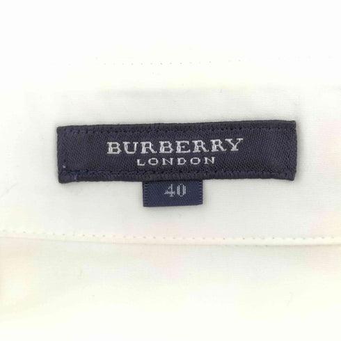 バーバリーロンドン BURBERRY LONDON 比翼ボタン ノバチェック レギュラーカラーシャツ レディース JPN:40