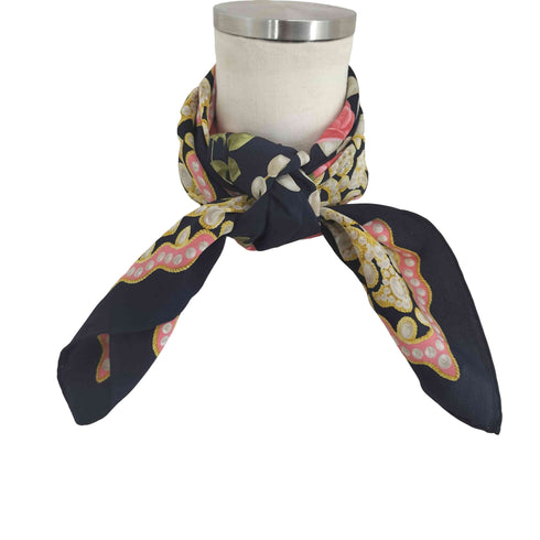 クリスチャンディオール Christian Dior 総柄シルクスカーフ レディース