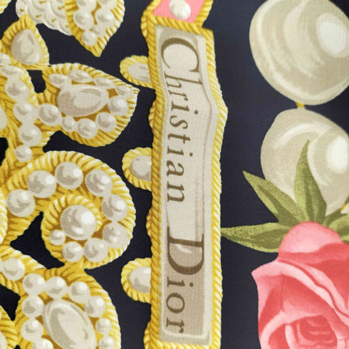 クリスチャンディオール Christian Dior 総柄シルクスカーフ レディース