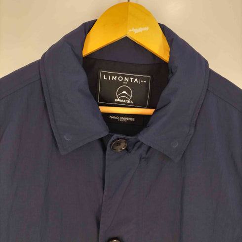 リモンタ LIMONTA KOMATSU ウォッシャブル ナイロン 比翼 ジップアップ コート パッカブル フード メンズ JPN:48