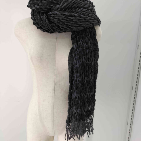 ジョゼフオム JOSEPH HOMME 編み込みフリンジマフラー メンズ
