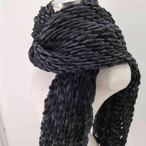 ジョゼフオム JOSEPH HOMME 編み込みフリンジマフラー メンズ