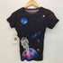 ミー イッセイミヤケ me ISSEY MIYAKE 07AW 宇宙柄 S/S クルーネック カットソー レディース