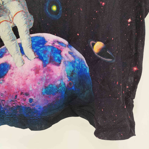 ミー イッセイミヤケ me ISSEY MIYAKE 07AW 宇宙柄 S/S クルーネック カットソー レディース